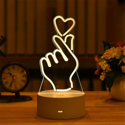 best 3D Lamp Acrylic LED Night Lights Christmas Party Decoration Night Lighting shop online at M2K Trends for Night Lights