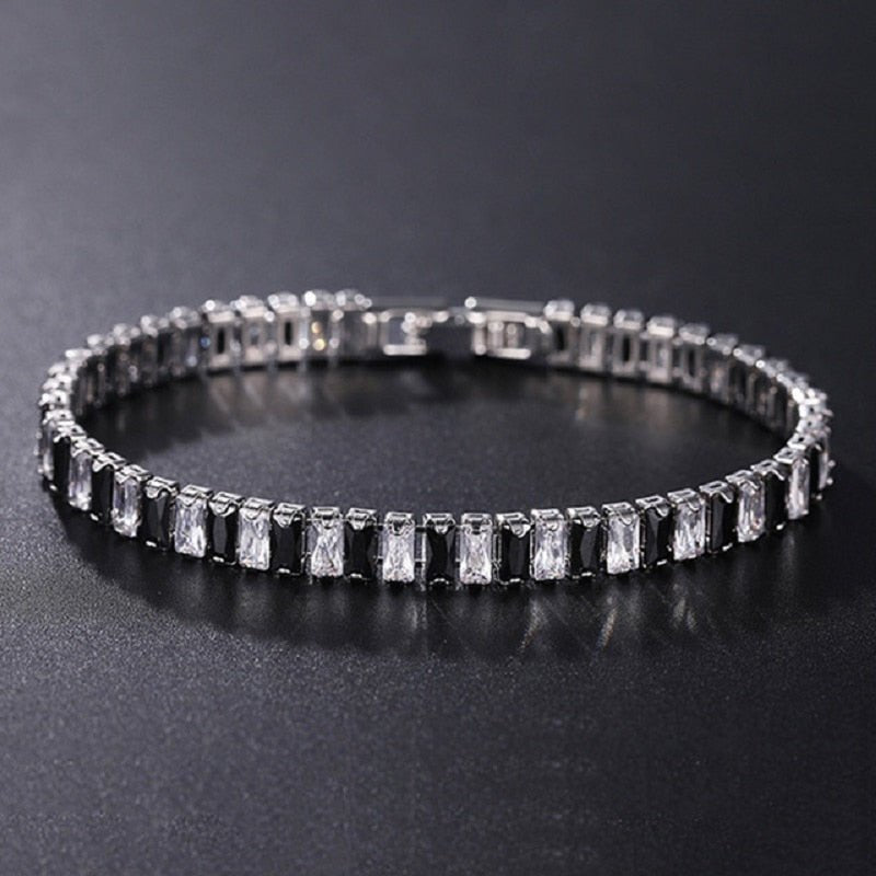 best 4mm Cubic Zirconia Green Tennis Bracelet Chain Bracelets For Women Men Gold Silver Color Hand Chain CZ Chain Homme Jewelry 0 shop online at M2K Trends for