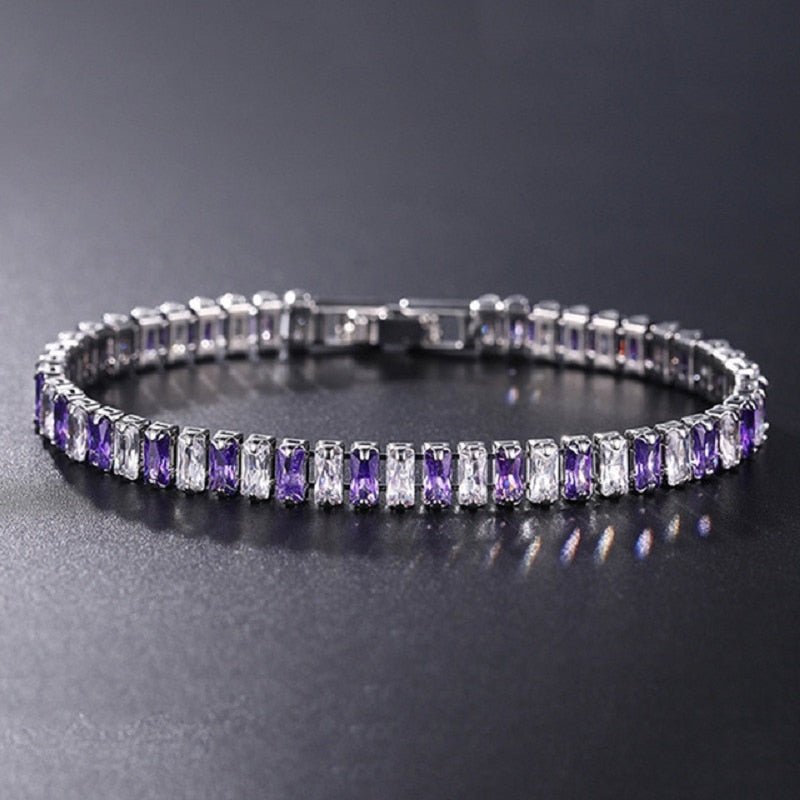 best 4mm Cubic Zirconia Green Tennis Bracelet Chain Bracelets For Women Men Gold Silver Color Hand Chain CZ Chain Homme Jewelry 0 shop online at M2K Trends for