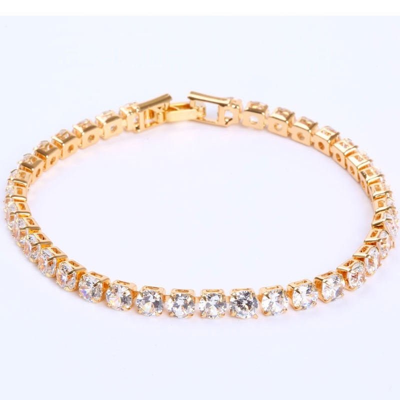 best 4mm Cubic Zirconia Green Tennis Bracelet Chain Bracelets For Women Men Gold Silver Color Hand Chain CZ Chain Homme Jewelry 0 shop online at M2K Trends for
