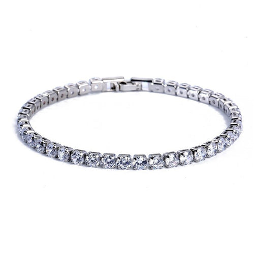 best 4mm Cubic Zirconia Green Tennis Bracelet Chain Bracelets For Women Men Gold Silver Color Hand Chain CZ Chain Homme Jewelry 0 shop online at M2K Trends for