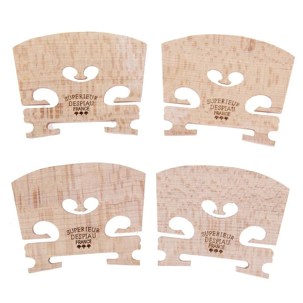 best 4pcs/set Violin Bridges Fiddle Maple Wood for 4/4-3/4 Size Instrument Accessories Violin Strings Bridge Part Tools 50 x 40 x 5mm shop online at M2K Trends for