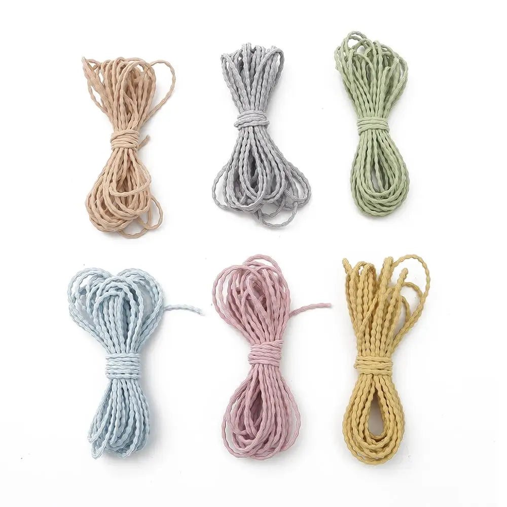 best 5meters 3mm Colorful High-Elastic Round Elastic Band Round Elastic Rope Rubber Band Elastic Line DIY Sewing Accessories shop online at M2K Trends for
