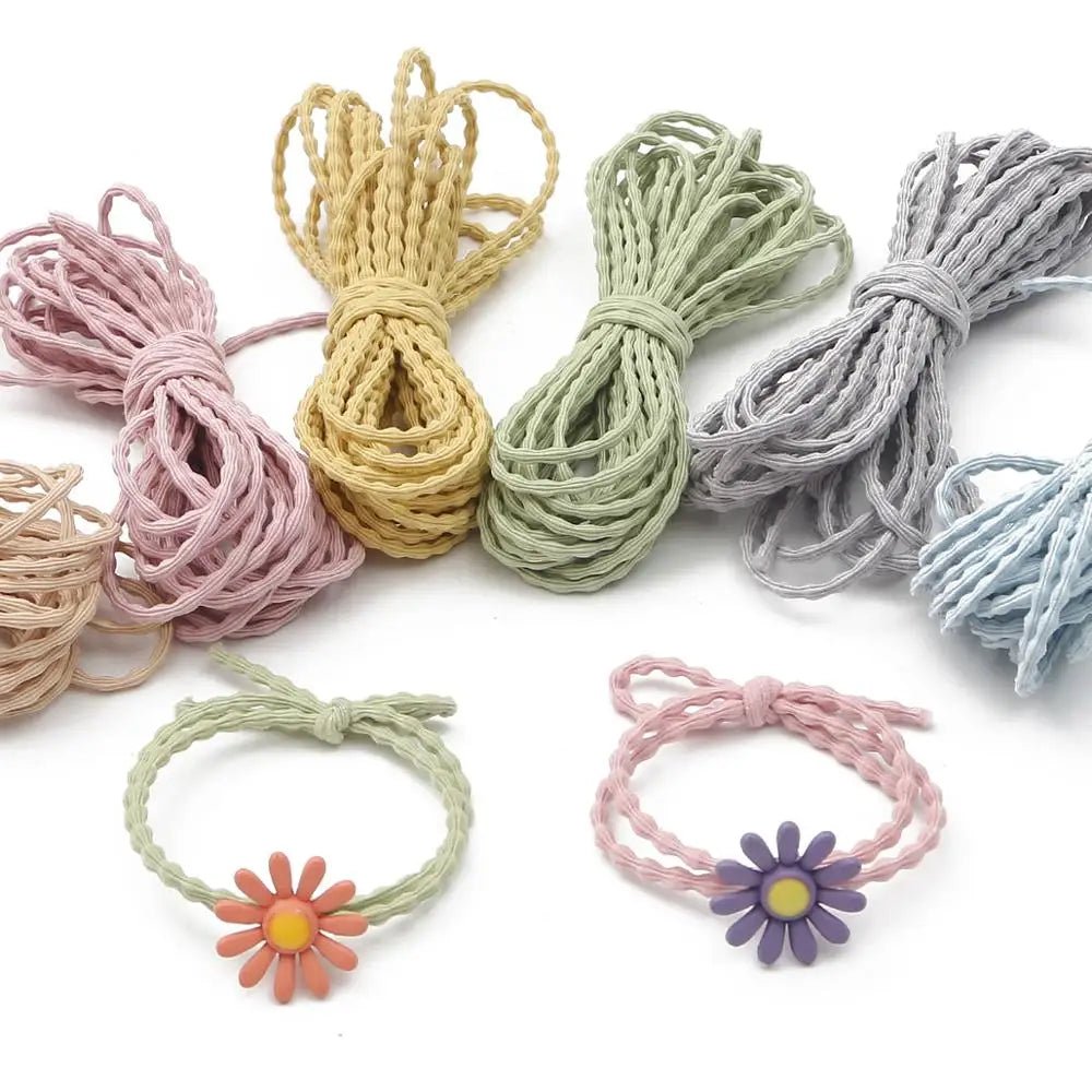 best 5meters 3mm Colorful High-Elastic Round Elastic Band Round Elastic Rope Rubber Band Elastic Line DIY Sewing Accessories shop online at M2K Trends for