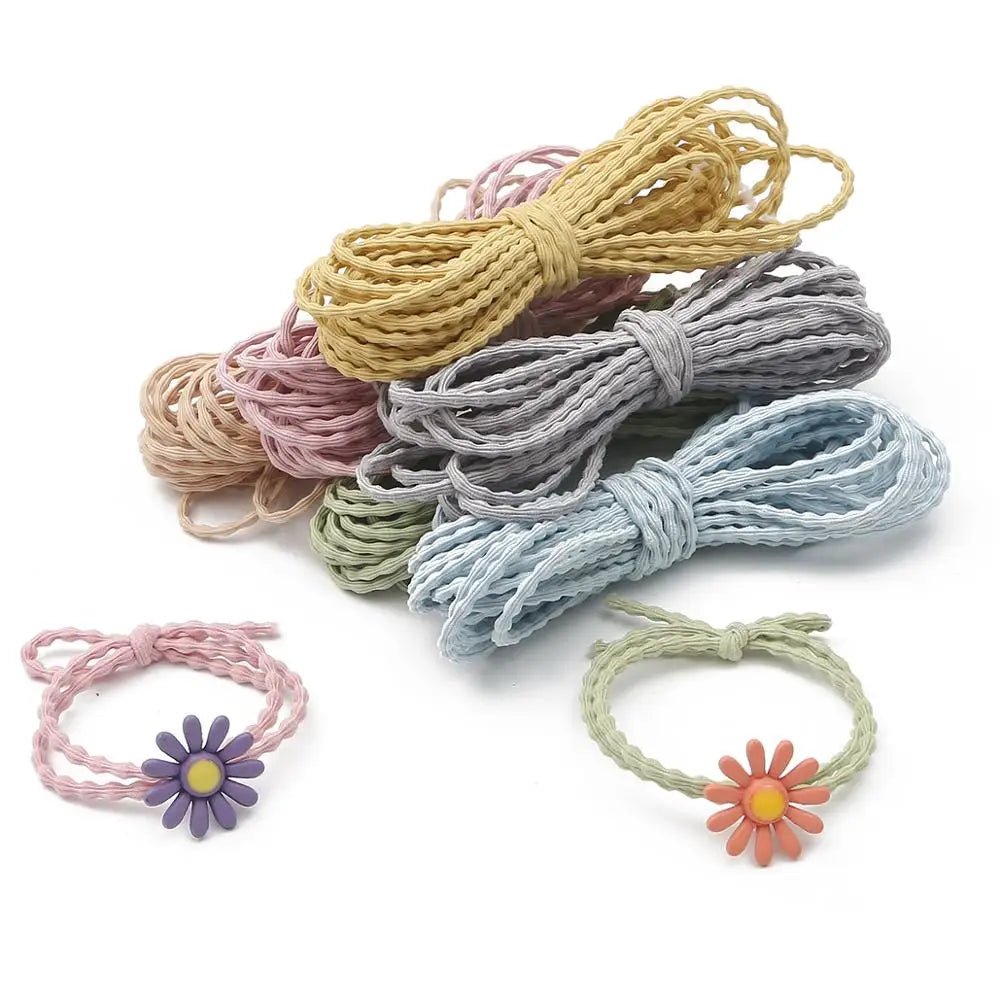 best 5meters 3mm Colorful High-Elastic Round Elastic Band Round Elastic Rope Rubber Band Elastic Line DIY Sewing Accessories shop online at M2K Trends for