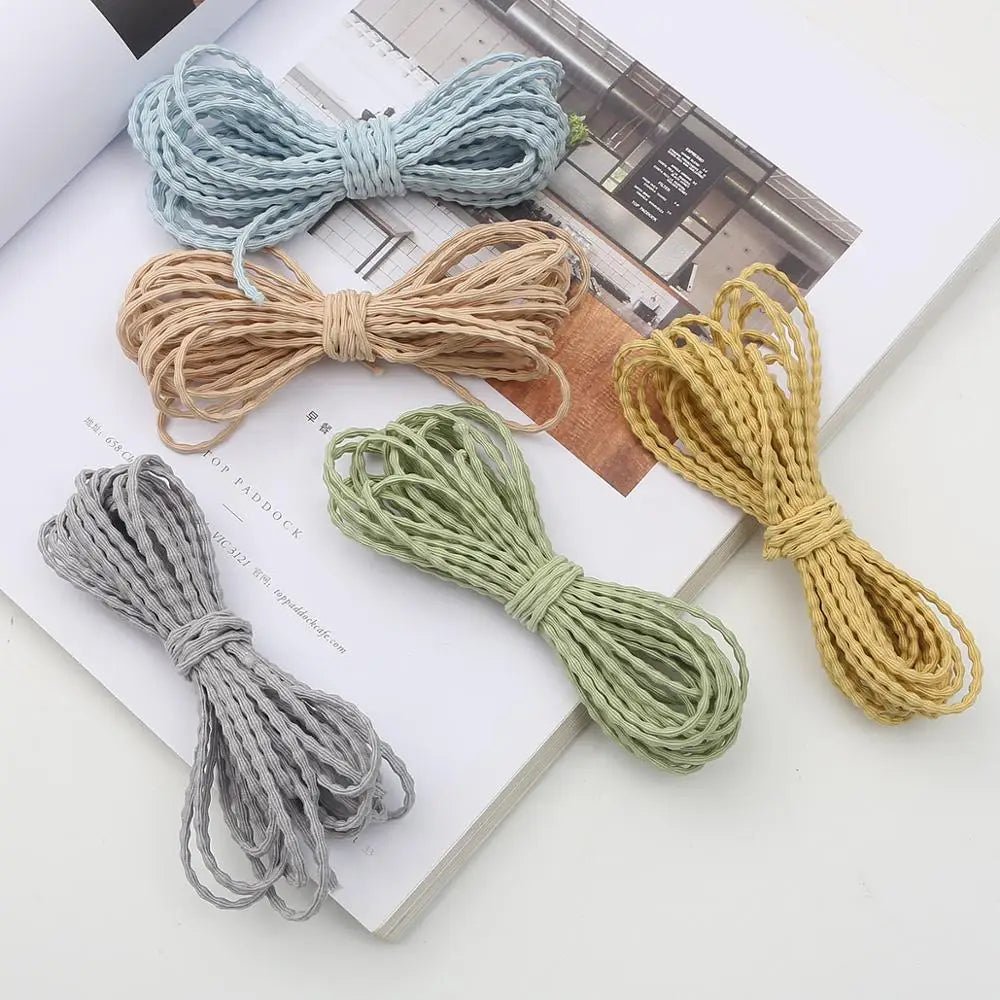 best 5meters 3mm Colorful High-Elastic Round Elastic Band Round Elastic Rope Rubber Band Elastic Line DIY Sewing Accessories shop online at M2K Trends for