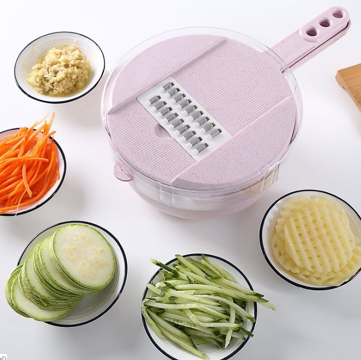 best 8 In 1 Mandoline Slicer Vegetable Slicer Potato Peeler Carrot Onion Grater With Strainer Vegetable Cutter Kitchen Accessories Accessories shop online at M2K Trends for