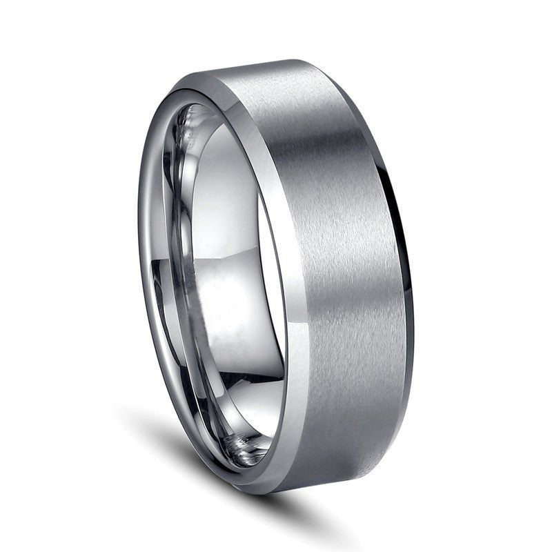 best 8mm Glossy Simple Stainless Steel Ring Men Rings shop online at M2K Trends for ring for men