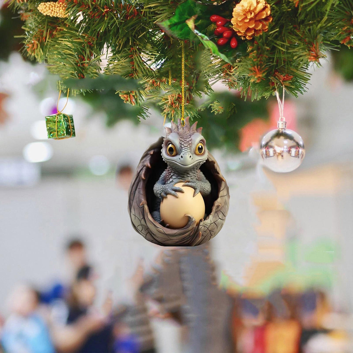 M2k Trends Affordable Dragon Egg Christmas Hanging Ornament