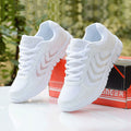 Women's Breathable Mesh Sneakers | Lightweight Lace-Up Flats | Spring & Autumn Casual Shoes