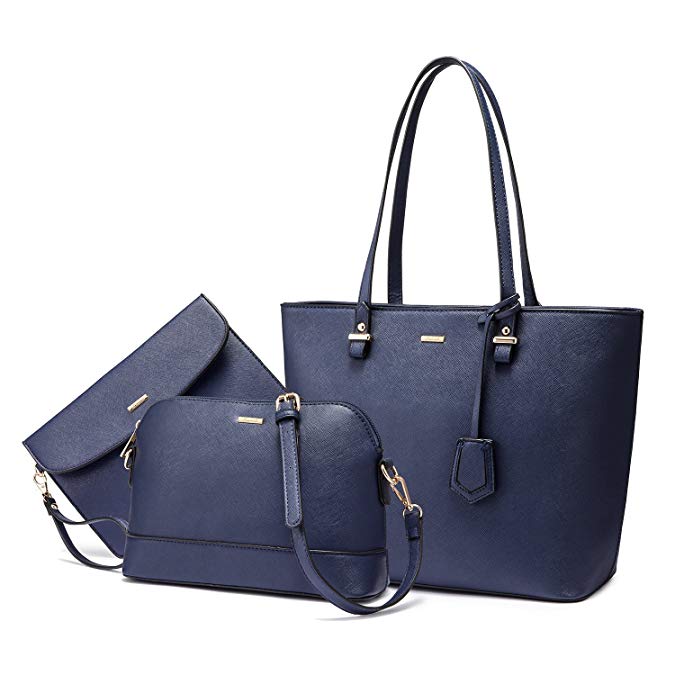 best LOVEVOOK 2022 Brand Designer PU Leather Ladies Shoulder Hand bag 3 pcs Luxury Purse and Handbags Set Large Cute Women Tote Bags shop online at M2K Trends for