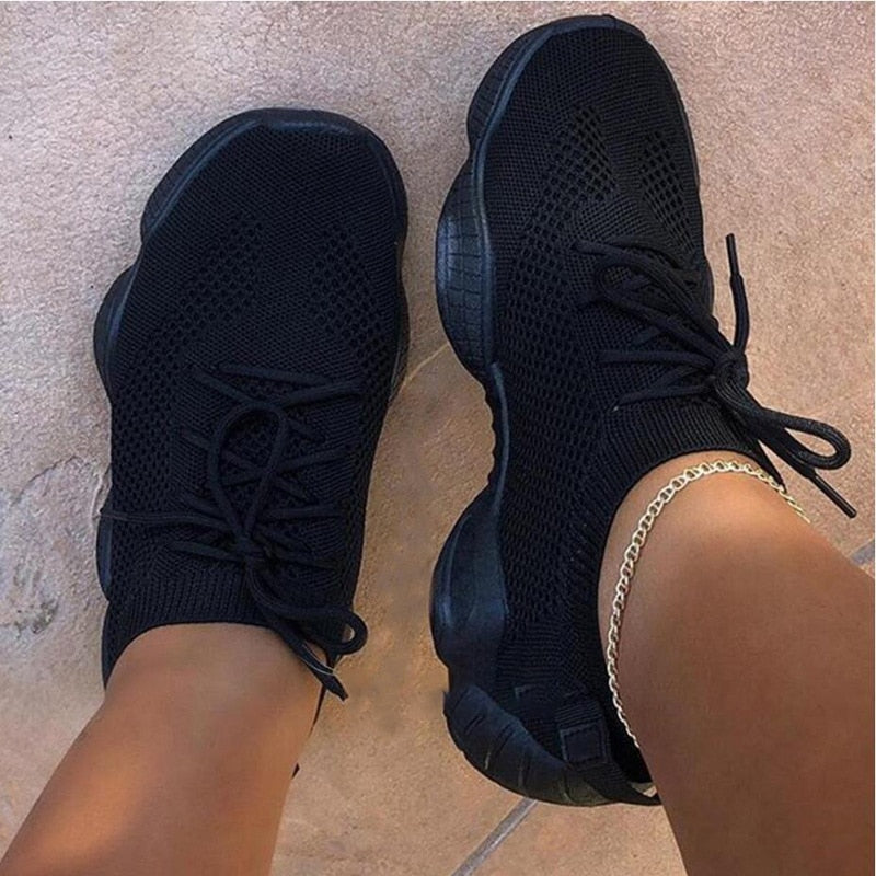 Women Sneaker Mesh Shoes Breathable Flat Platform Shoes Casual Fashion Sport Female Girl Shoes for Women Sneakers Free Shipping