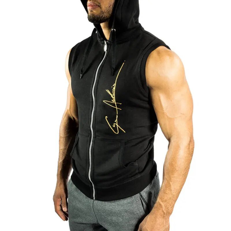 M2K Trends: Men's Gym Hooded Vests