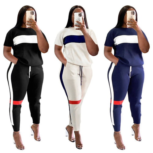 best Active Two 2 Pieces Set for Women Fall Winter Fitness Outfit Pullover Sweatshirt + Jogger Pants Sporty Street Tracksuit Active Two 2 Pieces Set for Women shop online at M2K Trends for