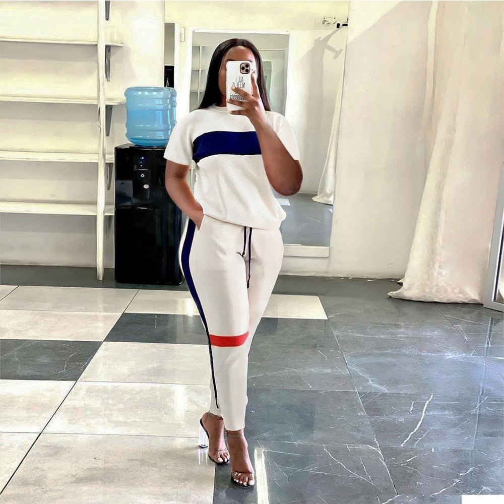 best Active Two 2 Pieces Set for Women Fall Winter Fitness Outfit Pullover Sweatshirt + Jogger Pants Sporty Street Tracksuit Active Two 2 Pieces Set for Women shop online at M2K Trends for