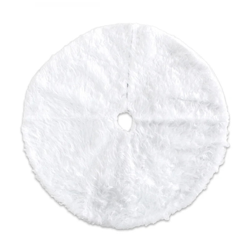best affordable White Christmas Tree Skirt Plush Faux Fur Xmas Tree Carpet Merry Christmas Tree Decorations Ornament New Year Navidad Home Decor shop online at M2K Trends for