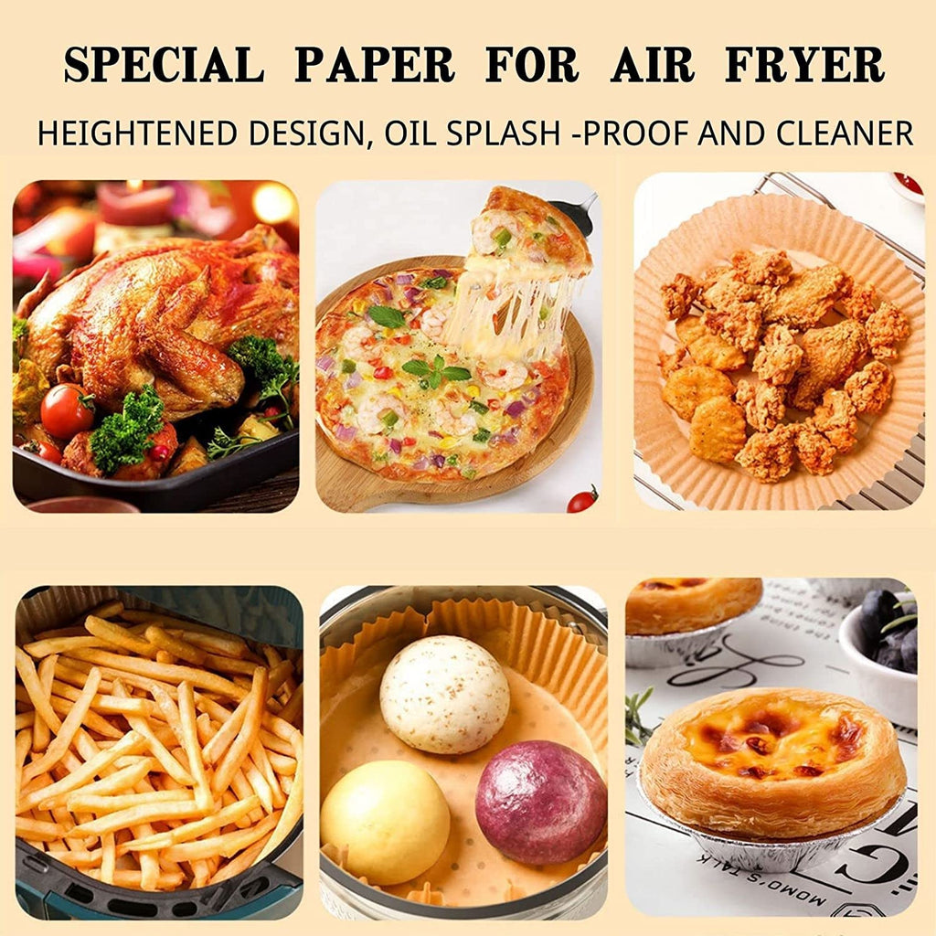 best Air Fryer Paper Food Disposable Paper Liner Airfryer Kitchen Cookers Oil-proof Barbecue Plate Steamer Fryer Baking Accessories Air Fryer Paper Food Disposable shop online at M2K Trends for Air Fryer Paper Food Disposable