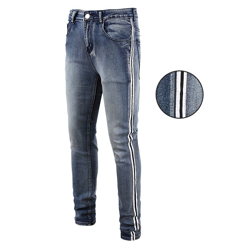 best All-match Slim Pants High Street Trend Men's Knee Hole Trousers 0 shop online at M2K Trends for