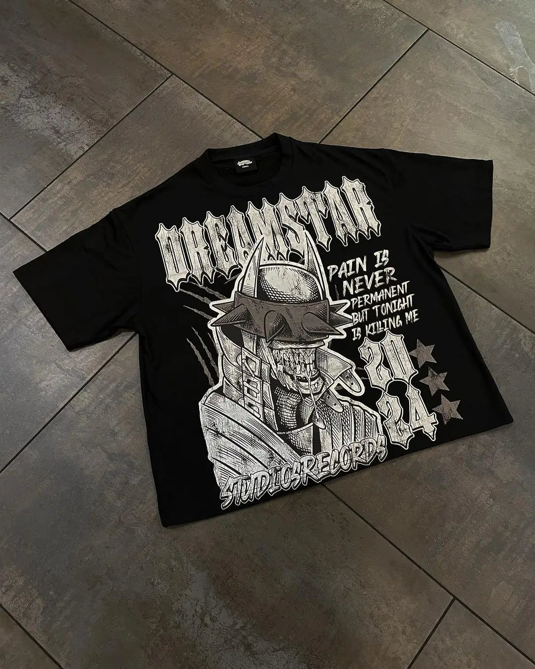best American T Shirt Streetwear demon graphic t shirts Print Cotton Hip Hop Casual Oversized Harajuku Gothic Short Sleeved y2k top shop online at M2K Trends for