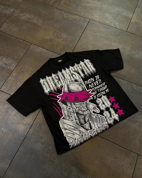 best American T Shirt Streetwear demon graphic t shirts Print Cotton Hip Hop Casual Oversized Harajuku Gothic Short Sleeved y2k top shop online at M2K Trends for