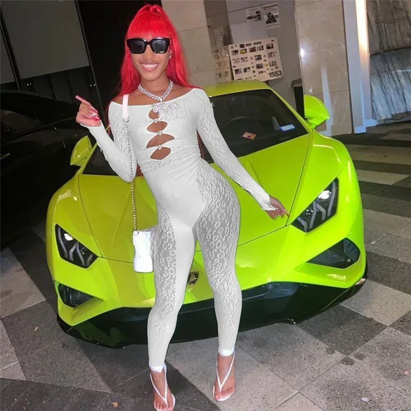 best ANJAMANOR Sexy Mesh Tight Jumpsuit Women One Pieces Club Outfits See Through Hollow Off Shoulder Black Jumpsuits D87-BE10 best Shop online, Near me in the GTA, near me in Toronto, In Canada, In the New York, Kingston Jamaica