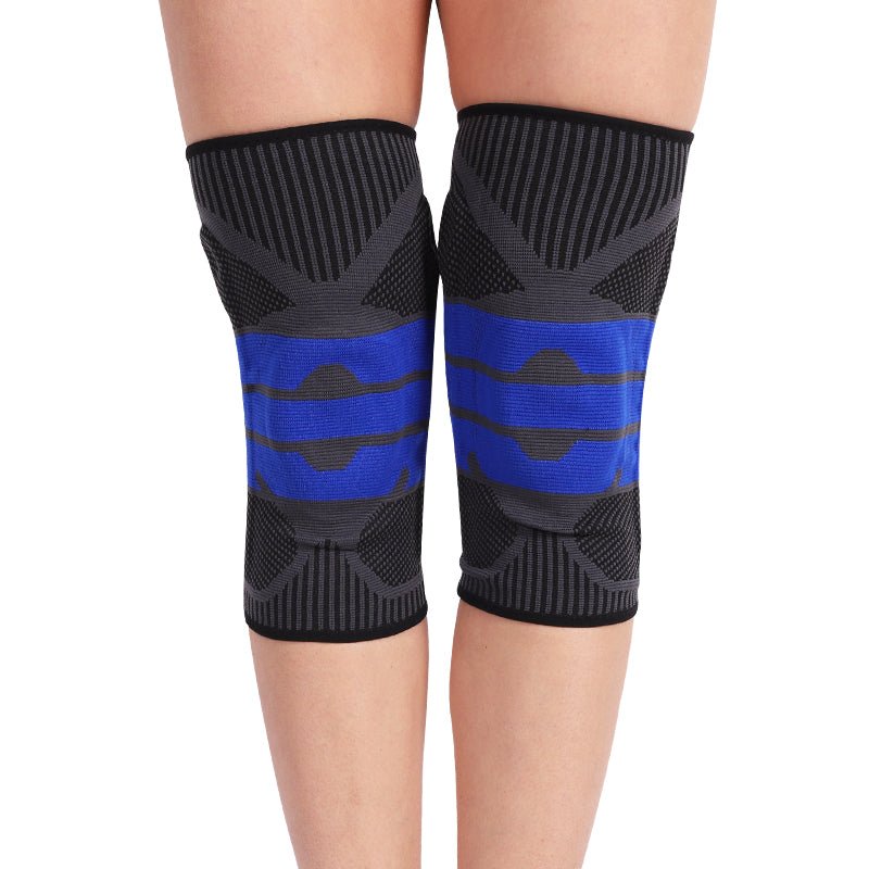 best The best Anti-Collision Silicone Knitted Four Sided Elasticity Spring Support Yoga Basketball Sports Knee Pads Knee brace shop online at M2K Trends for Knee brace