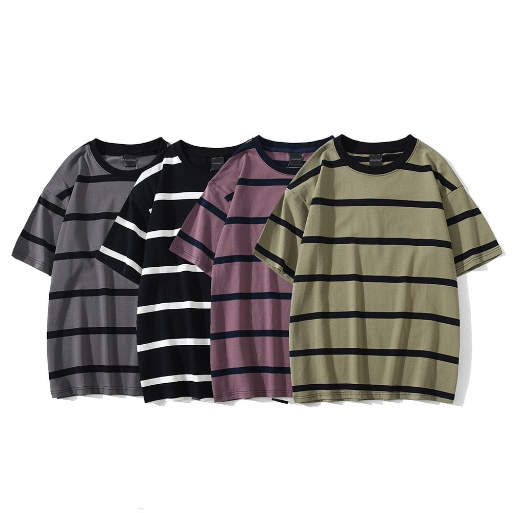 best Aolamegs Men T Shirt Color Block Print 3 color Optional Tee Shirts Simple High Street Basic All-match Cargo Tops Male Streetwear 0 shop online at M2K Trends for