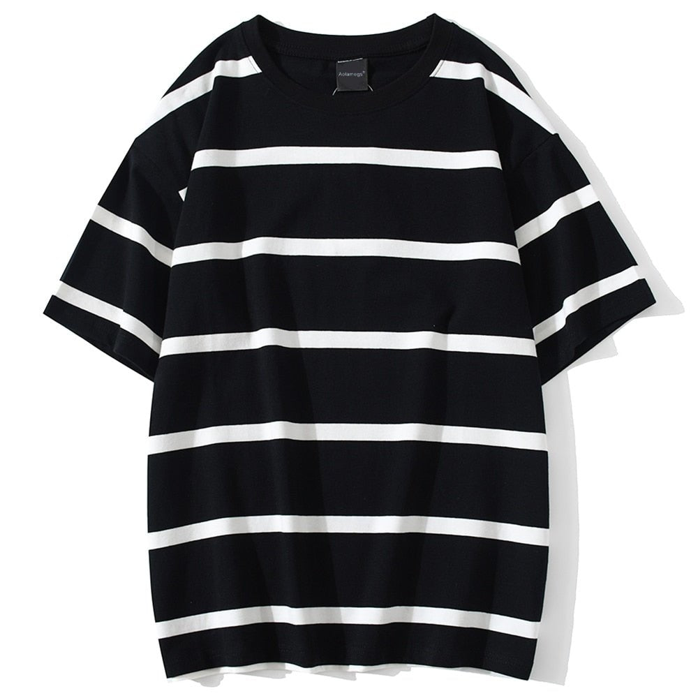 best Aolamegs Men T Shirt Color Block Print 3 color Optional Tee Shirts Simple High Street Basic All-match Cargo Tops Male Streetwear 0 shop online at M2K Trends for
