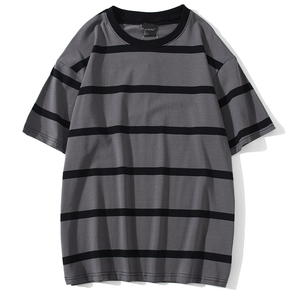 best Aolamegs Men T Shirt Color Block Print 3 color Optional Tee Shirts Simple High Street Basic All-match Cargo Tops Male Streetwear 0 shop online at M2K Trends for