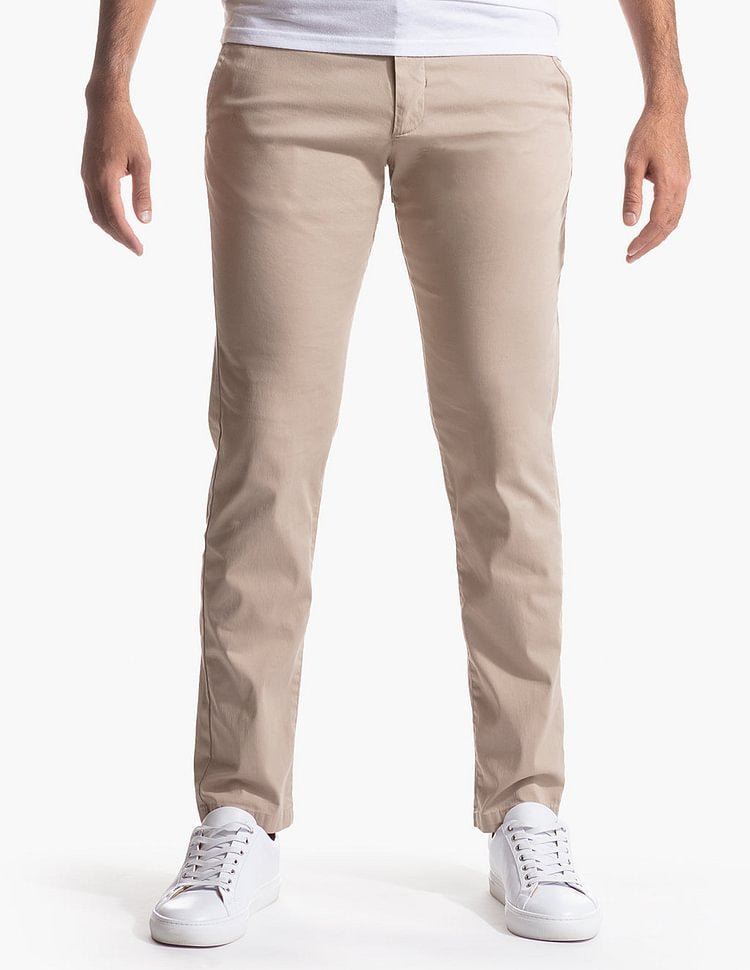 best Autumn Men's Business Pants Straight Twill High Elastic Solid Color Cotton Long Pants 0 shop online at M2K Trends for