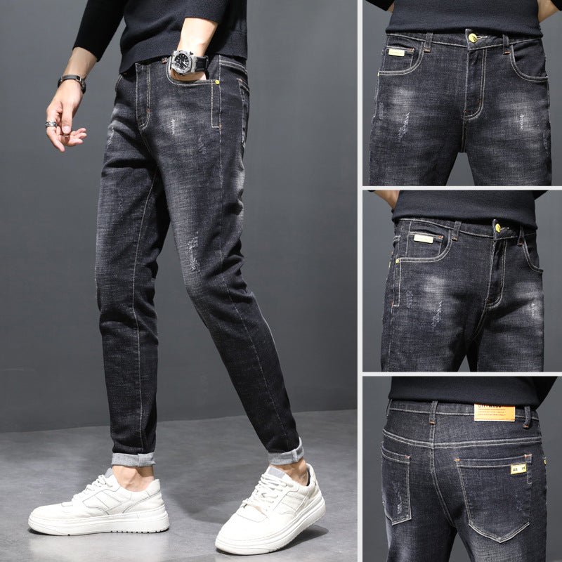 best Autumn Men's Jeans Slim Feet 0 shop online at M2K Trends for