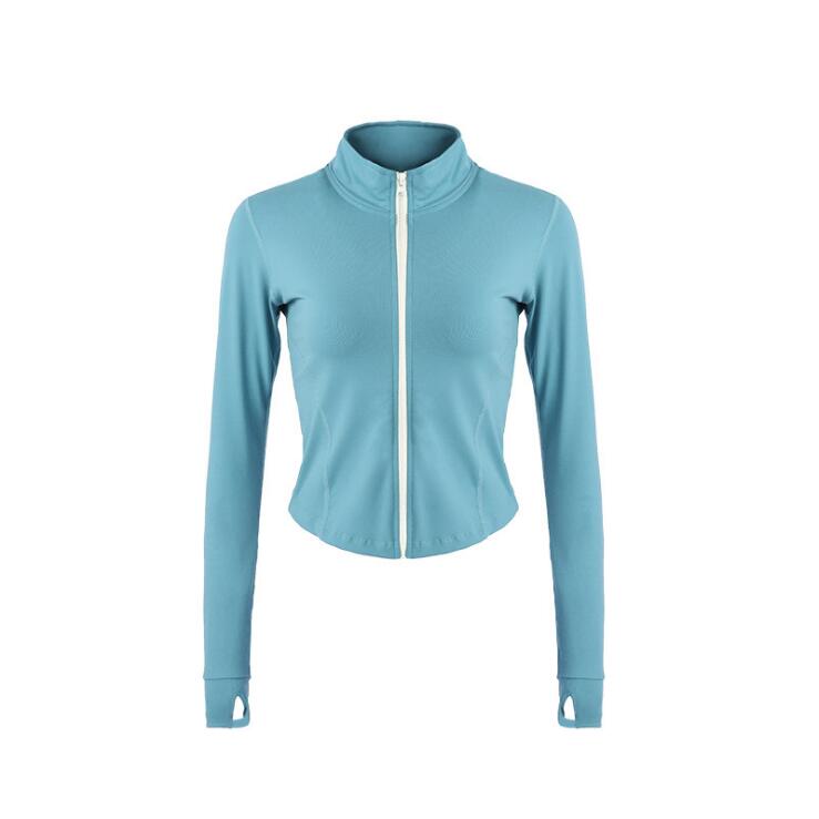 best Autumn Sport Jacket Women Long Sleeve Zip Fitness Yoga Shirt Top Workout Gym Activewear Sport Running Coats Training Clothes 0 shop online at M2K Trends for