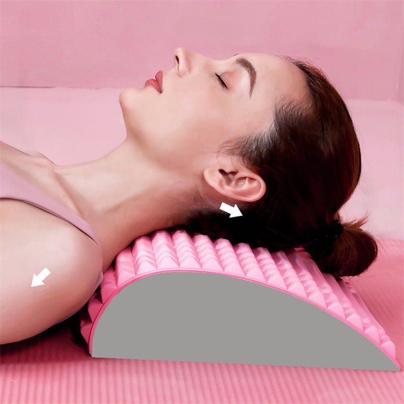 best Back Stretcher Pillow Neck Lumbar Support Massager For Neck Waist Back Sciatica Herniated Disc Pain Relief Massage Relaxation 0 shop online at M2K Trends for