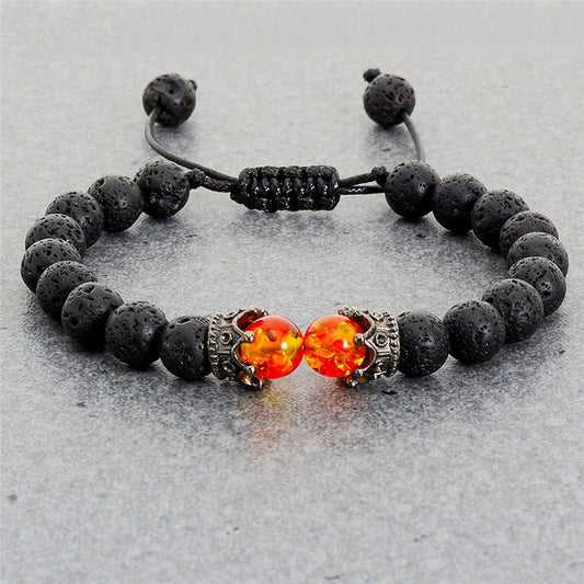 best Beaded Hand Rope Volcanic Stone Bracelet 0 shop online at M2K Trends for