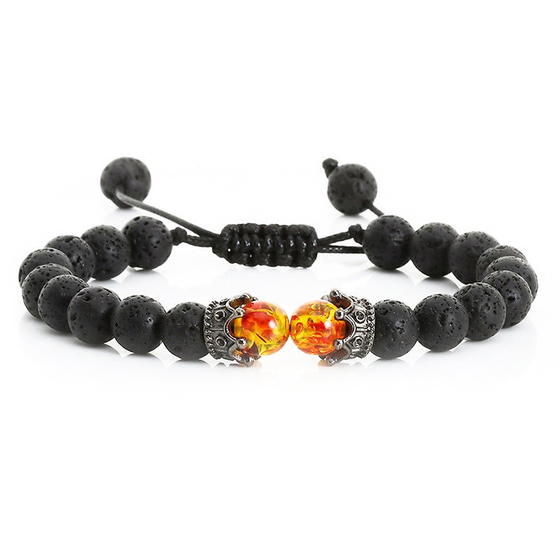 best Beaded Hand Rope Volcanic Stone Bracelet 0 shop online at M2K Trends for