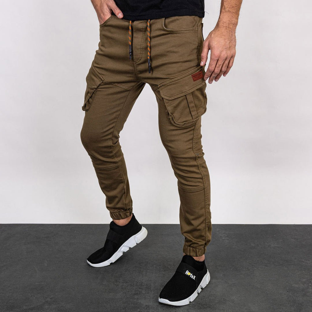 best Best New Style Solid Color cargo pants Casual Trousers Men's Footwear Overalls for sale online. Pants shop online at M2K Trends for mens pants
