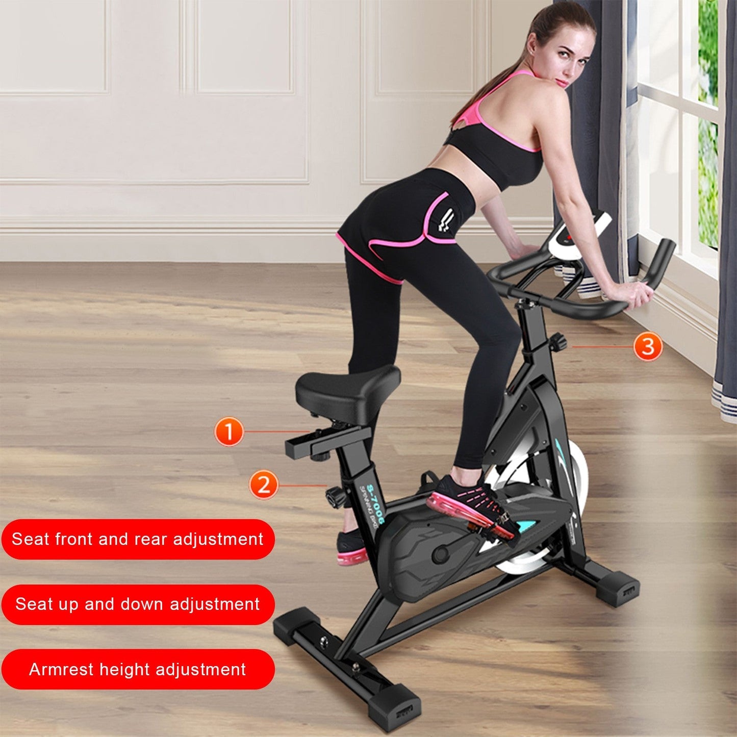 best Bicycle Bike Fitness Gym Exercise Stationary Bike Aerobics Family Indoor Electronics shop online at M2K Trends for canada