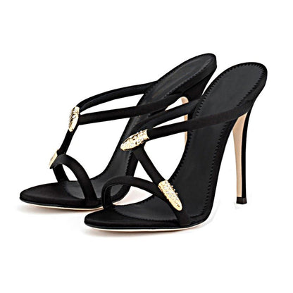 best Black Sandals Stiletto Sandals 0 shop online at M2K Trends for