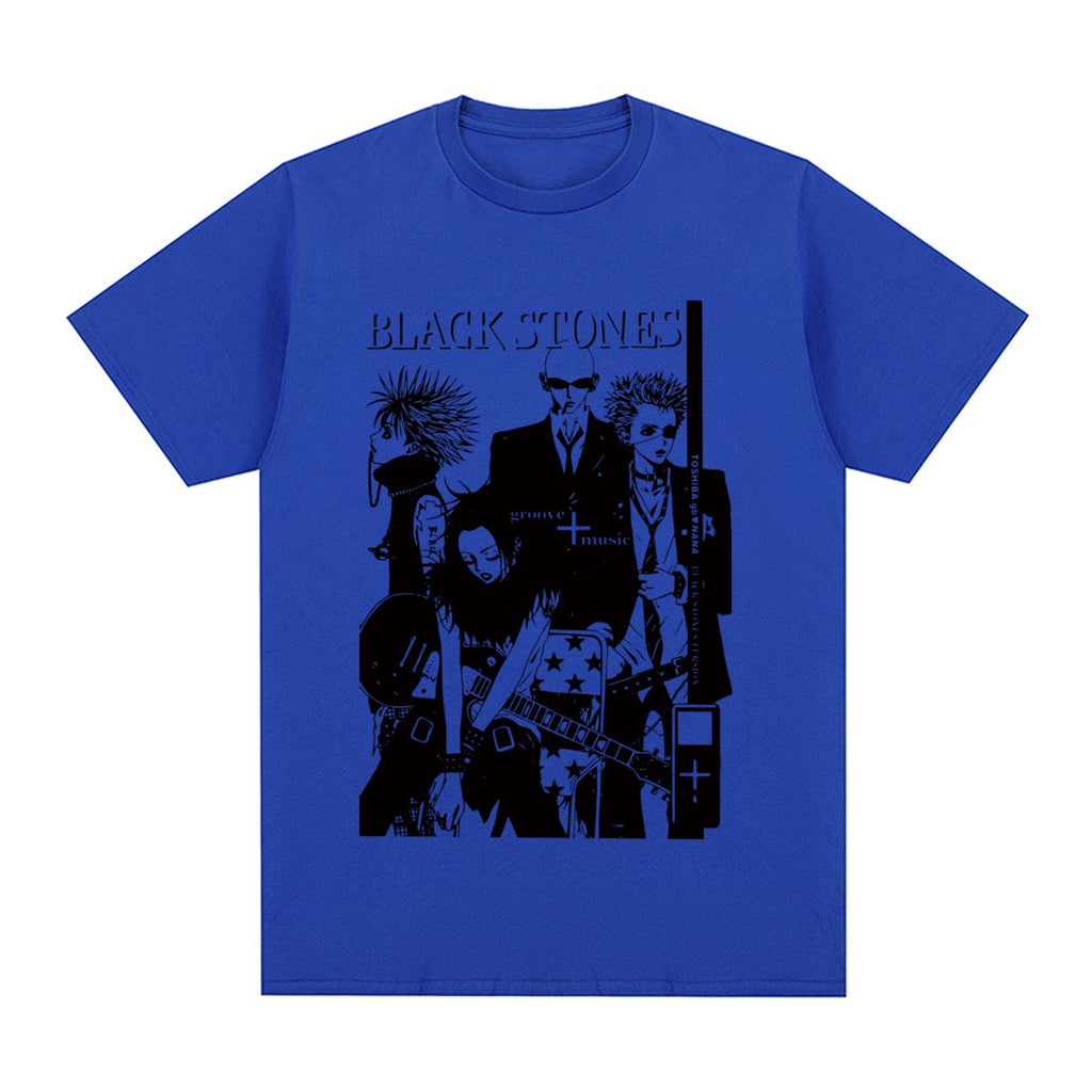 best Black Stones NANA Osaki Vintage T-shirt Gift Idea Unique Cotton Men T shirt New Tee Tshirt Womens Tops 0 shop online at M2K Trends for