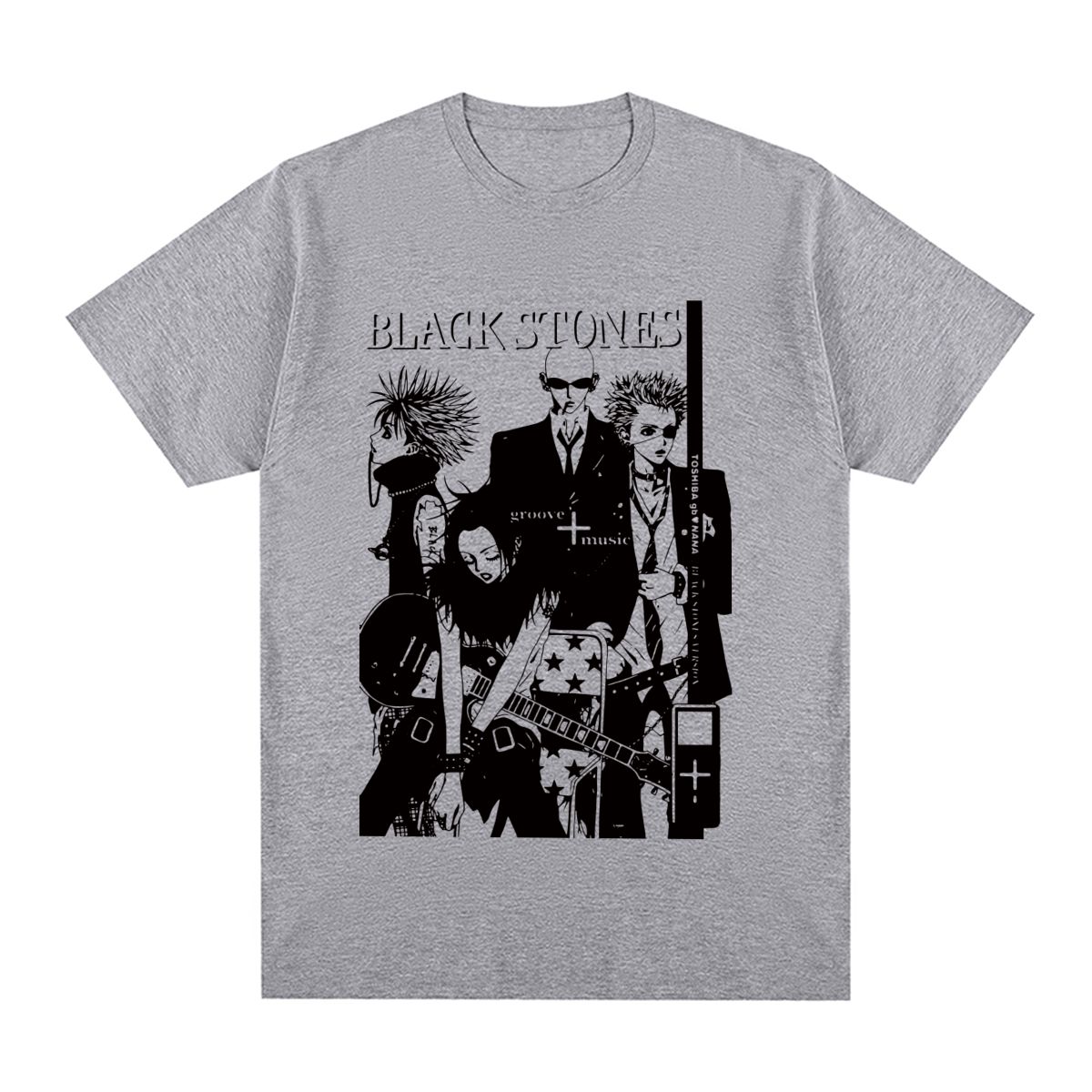 best Black Stones NANA Osaki Vintage T-shirt Gift Idea Unique Cotton Men T shirt New Tee Tshirt Womens Tops 0 shop online at M2K Trends for