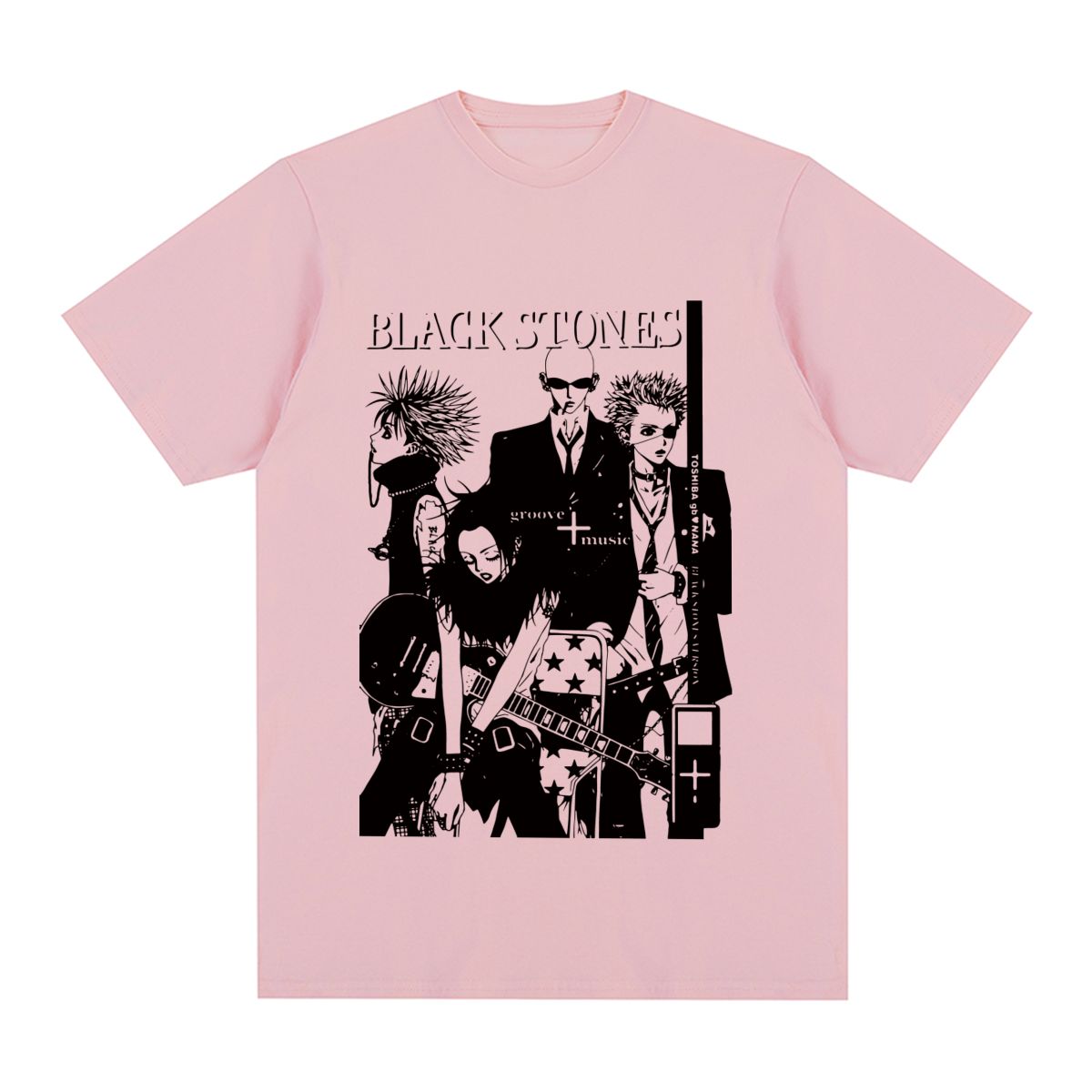 best Black Stones NANA Osaki Vintage T-shirt Gift Idea Unique Cotton Men T shirt New Tee Tshirt Womens Tops 0 shop online at M2K Trends for