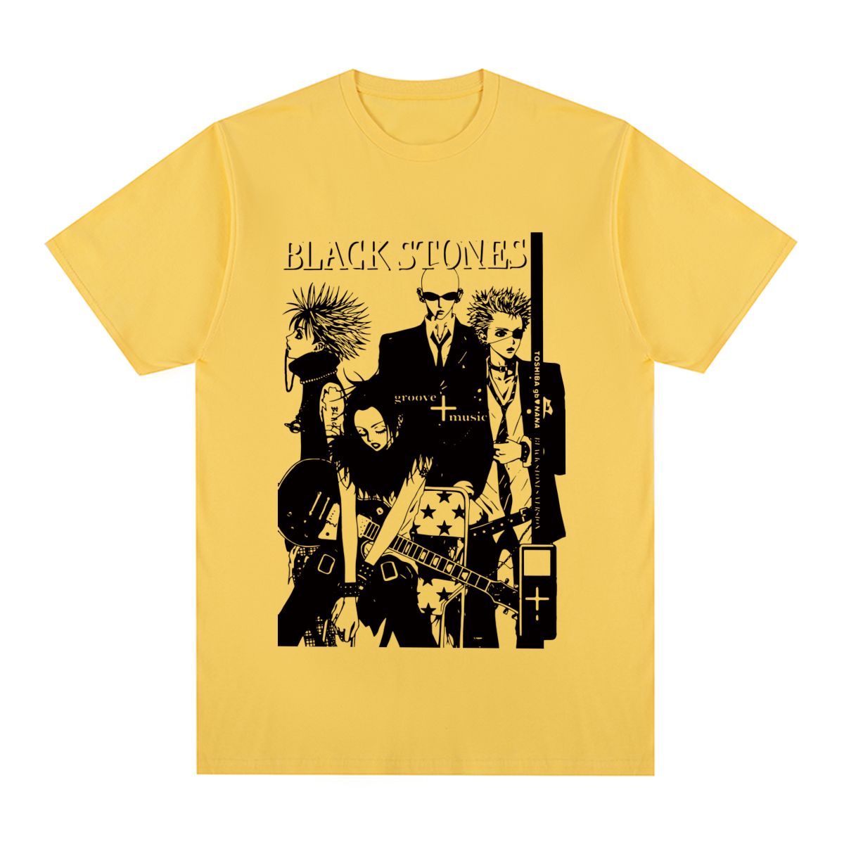 best Black Stones NANA Osaki Vintage T-shirt Gift Idea Unique Cotton Men T shirt New Tee Tshirt Womens Tops 0 shop online at M2K Trends for