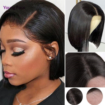 best Bob Wig Human Hair Lace Frontal Wigs Straight Wigs Short Bob Women's Haircare shop online at M2K Trends for Human Hair Lace Wigs