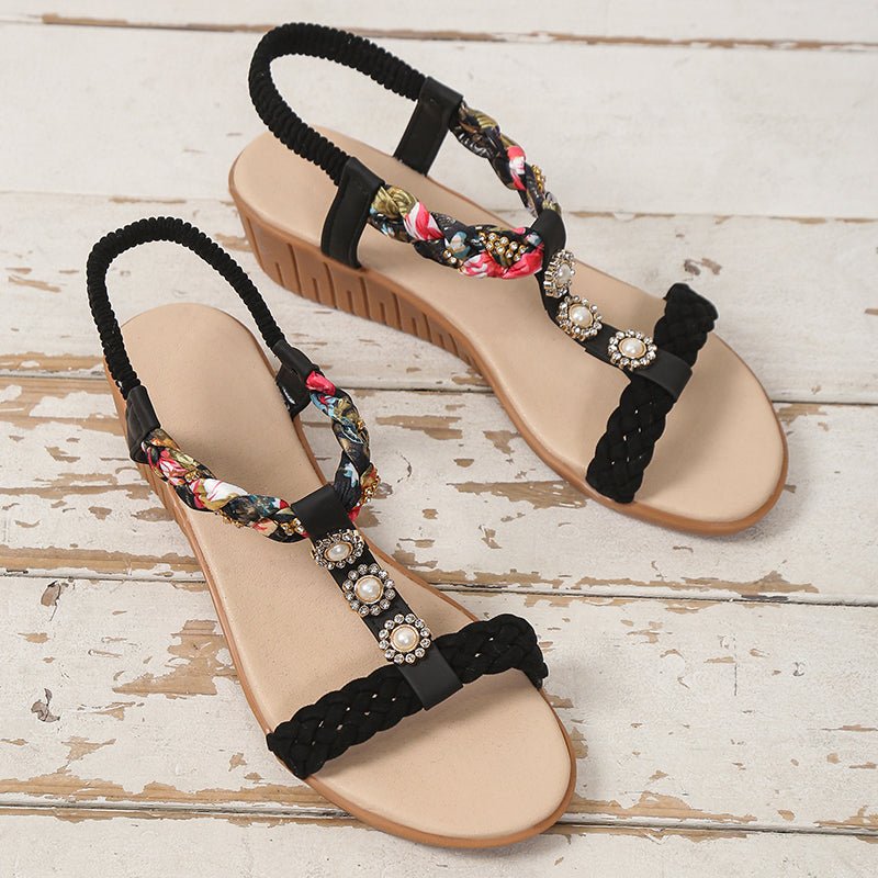 best Bohemian Braided Sandals Summer Beach Shoes Women 4 shop online at M2K Trends for