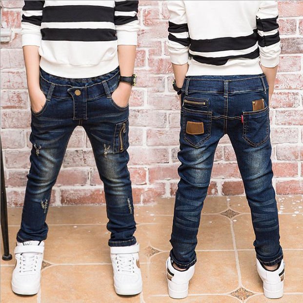 best Boys' Jeans Korean Style Trousers Loose-fitting Pants 0 shop online at M2K Trends for