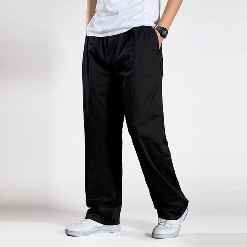 best Brand Casual Pants men cargo pants cotton loose trousers mens pants overalls Multi Pocket Straight Joggers Homme 6XL 0 shop online at M2K Trends for