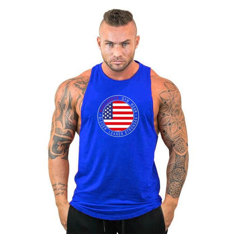 best Brand Clothing Gym Vest Bodybuilding Tank Top Men Fitness Wear Singlet Sleeveless Shirt Solid Cotton Muscle Undershirt 0 shop online at M2K Trends for