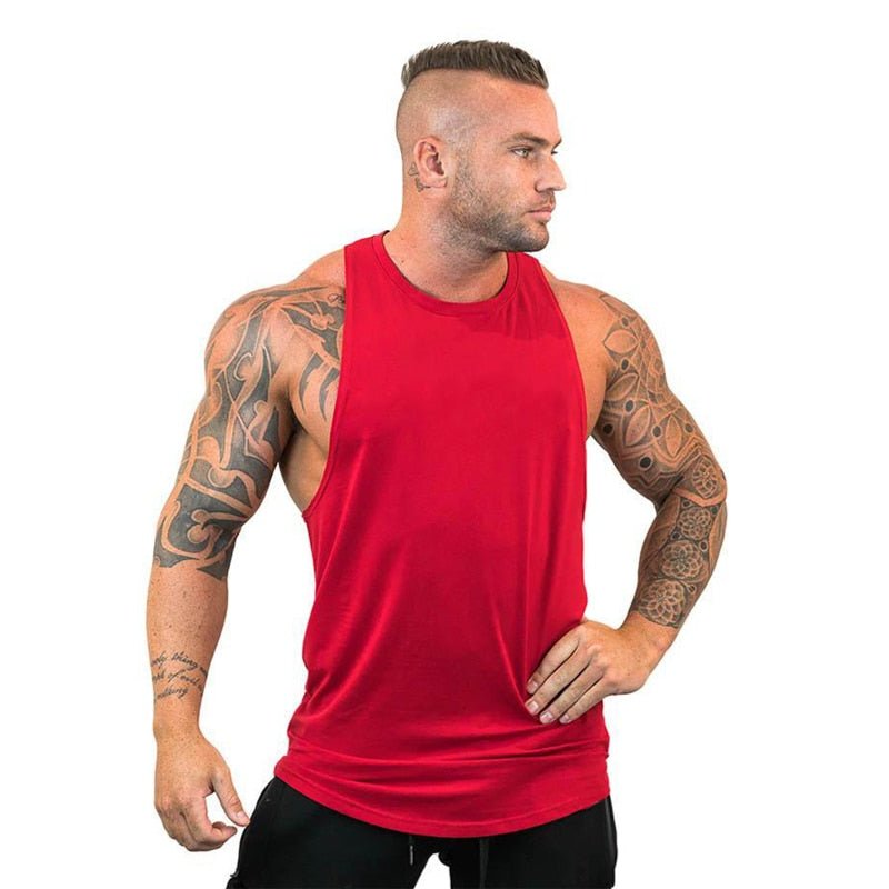best Brand Clothing Gym Vest Bodybuilding Tank Top Men Fitness Wear Singlet Sleeveless Shirt Solid Cotton Muscle Undershirt 0 shop online at M2K Trends for