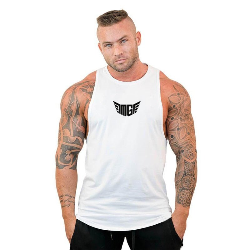 best Brand Clothing Gym Vest Bodybuilding Tank Top Men Fitness Wear Singlet Sleeveless Shirt Solid Cotton Muscle Undershirt 0 shop online at M2K Trends for