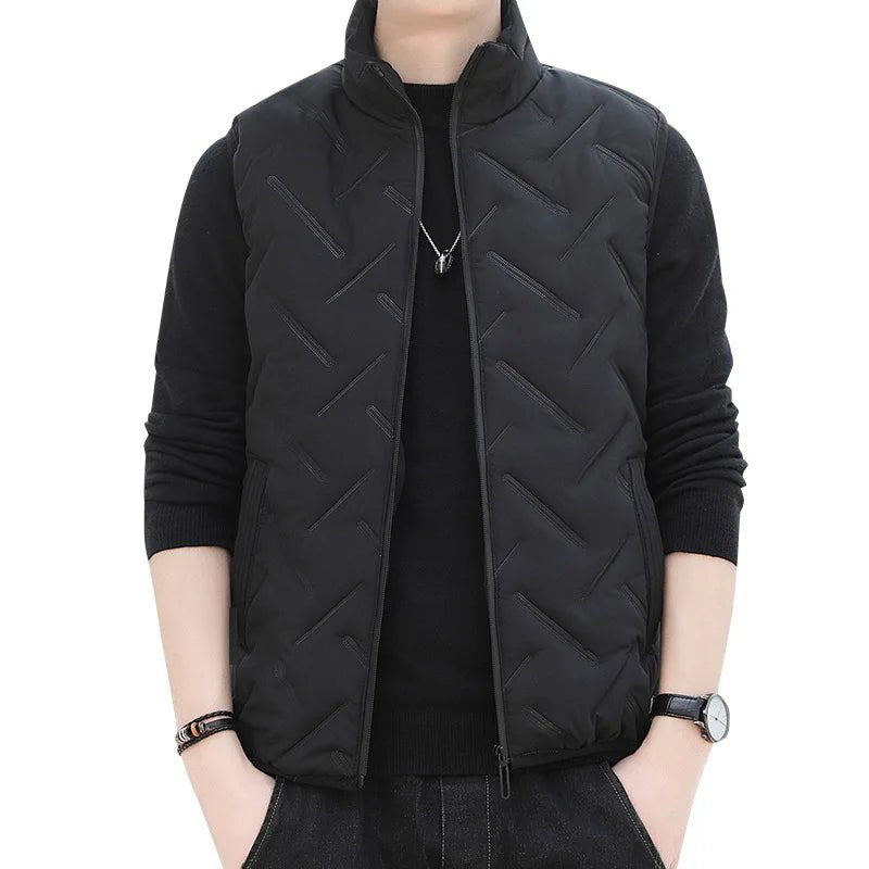 best Brand Fashion Men Autumn Winter Vest Waistcoat Korean Style Man Casual Sleeveless Jacket Coats Size M-5XL shop online at M2K Trends for